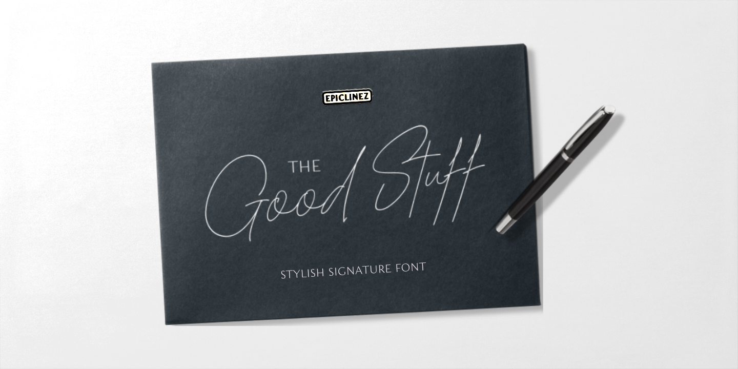 The Good Stuff Font preview
